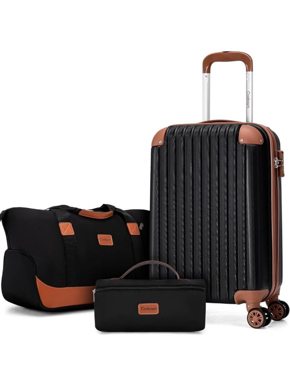 3-Piece Carry-On Luggage Set, Airline Approved Travel Bags, Lightweight